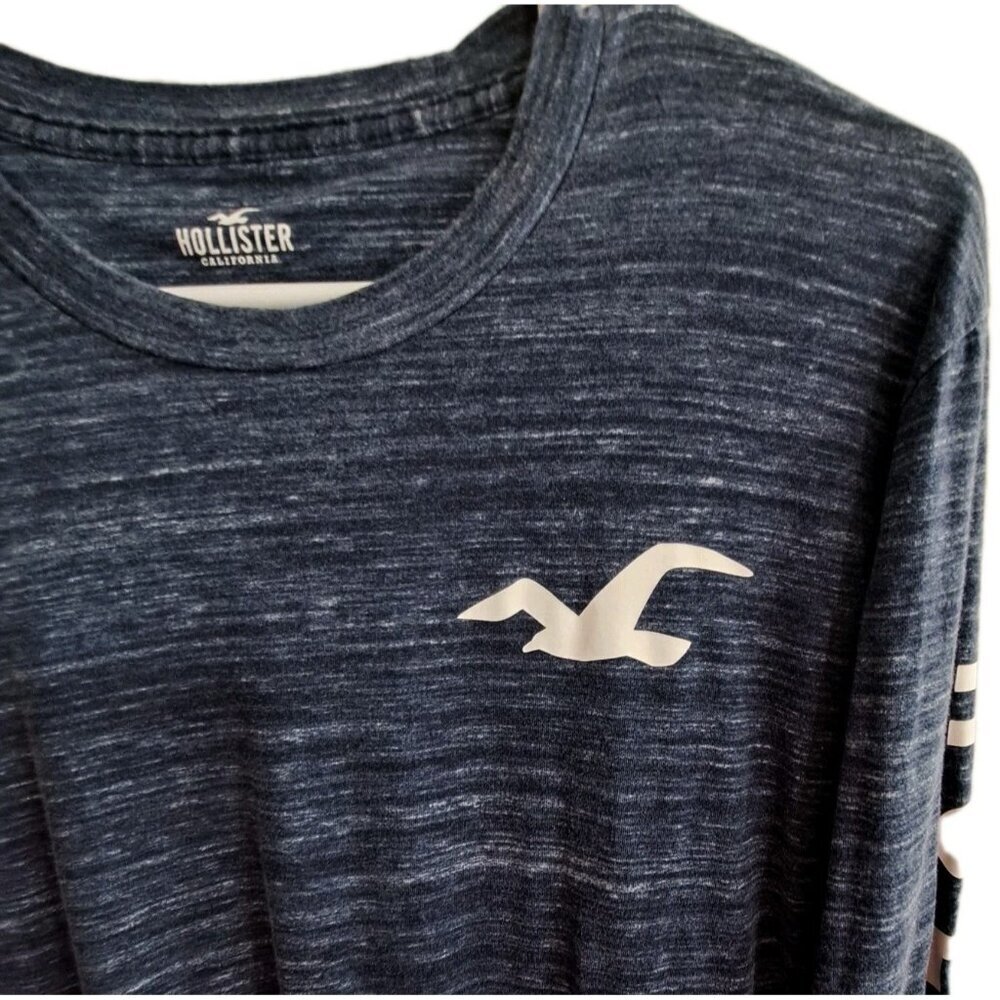 Hollister California L Men's Long Sleeve Blue Shirt No Fabric/Care Tag - Picture 5 of 8